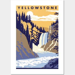 Yellowstone National Park Mid Century Modern Posters and Art